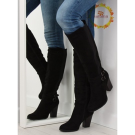 Černé vysoké podpatky 103-GG černé černá 1