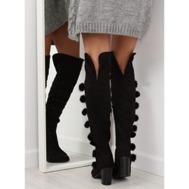 Černé boty mušketýr FC-H115 černé černá 2