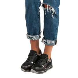 Kayla Stylové dámské tenisky černá 2 Kayla Stylové dámské tenisky černá 2