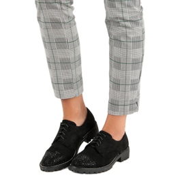 Bello Star Stylové semišové boty černý 1