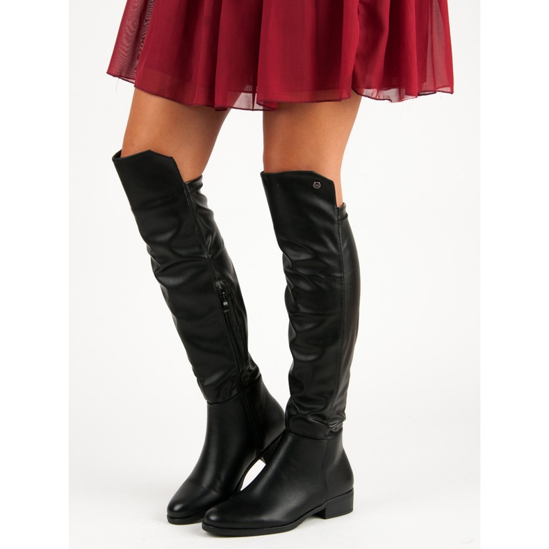 Boty VINCEZA na míru černý 1