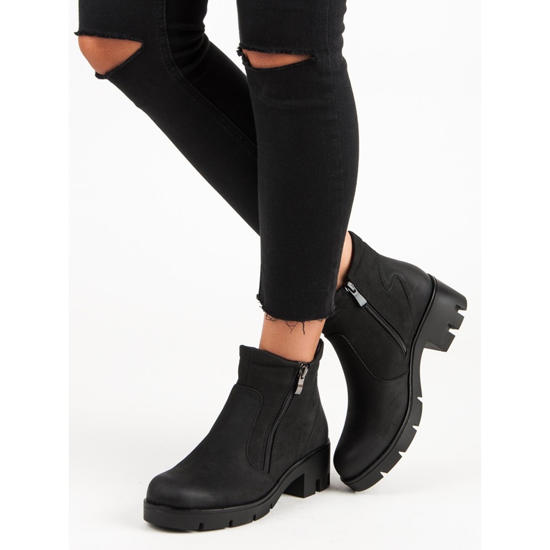 Černé boty VINCEZA černý 2