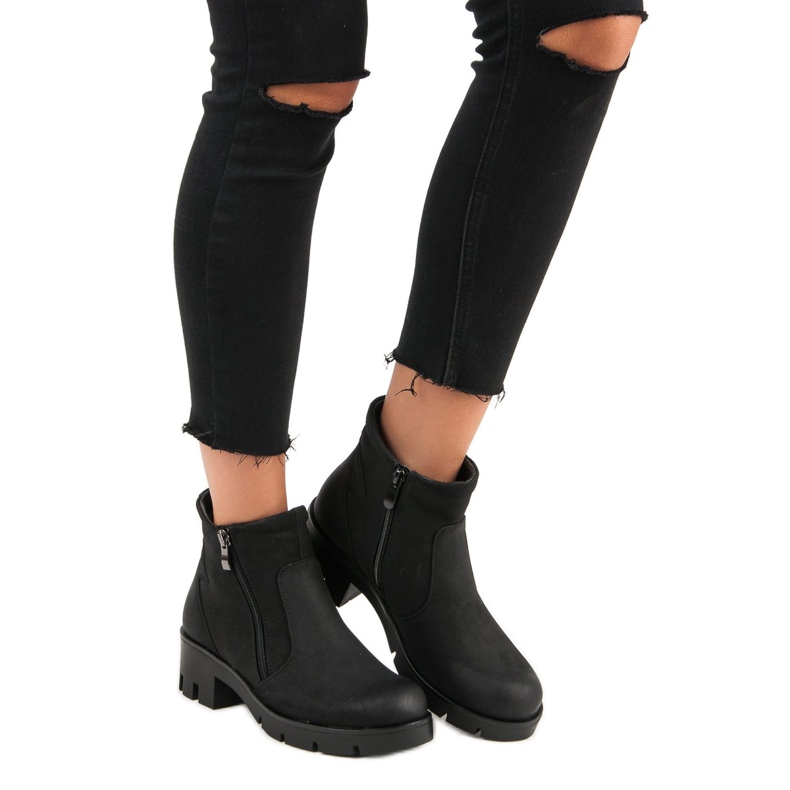 Černé boty VINCEZA černý 1