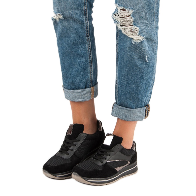 Módní sportovní obuv černá 1