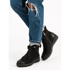 Černé pracovní boty VINCEZA černý 2