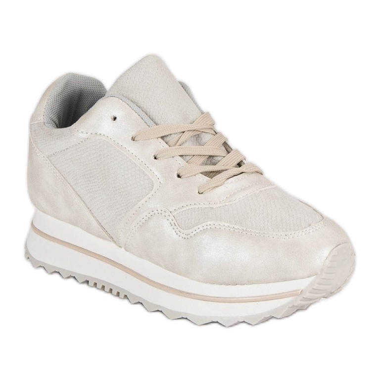 Marquiz Módní tenisky na platformě šedá 1