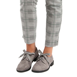 Bello Star Šedé šněrovací boty šedá 1