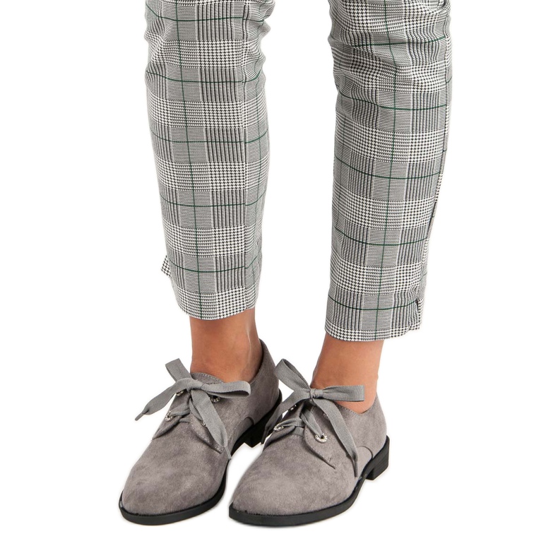 Bello Star Šedé šněrovací boty šedá 1