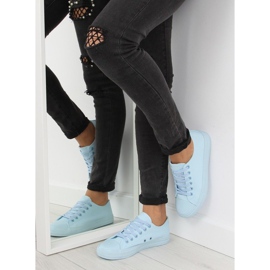 Dámské modré jednobarevné tenisky NB176 L.BLUE modrý 1