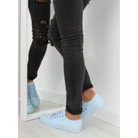 Dámské modré jednobarevné tenisky NB176 L.BLUE modrý 2