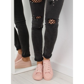 Dámské tenisky jednobarevné pudrové růžové NB176 Orangepink růžový 2