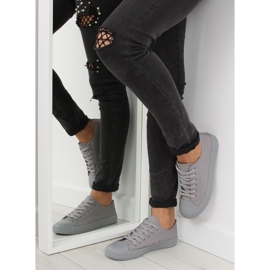 Šedé dámské jednobarevné šedé tenisky NB176 Grey šedá 1