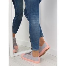 Šedé a růžové dámské tenisky BL97P GREY / PINK šedá růžový 1