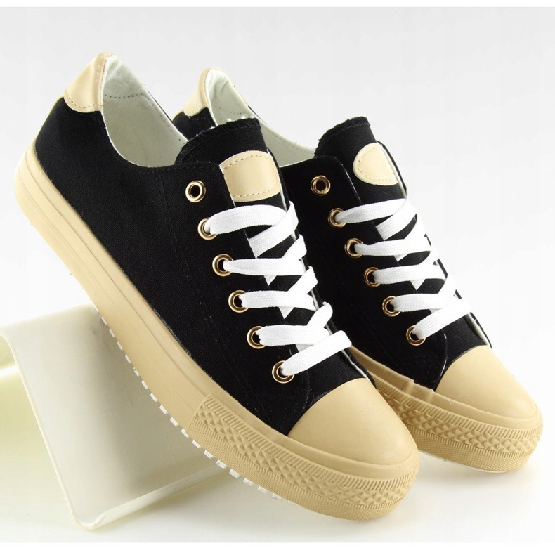 Černé dámské tenisky BL97P Black černá 1 Černé dámské tenisky BL97P Black černá 1