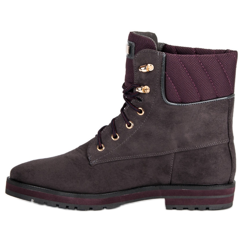 Lucky Shoes Pracovníci ze šedého semiše šedá 1 Lucky Shoes Pracovníci ze šedého semiše šedá 1