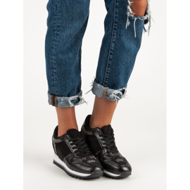 Stylové černé tenisky černý 2