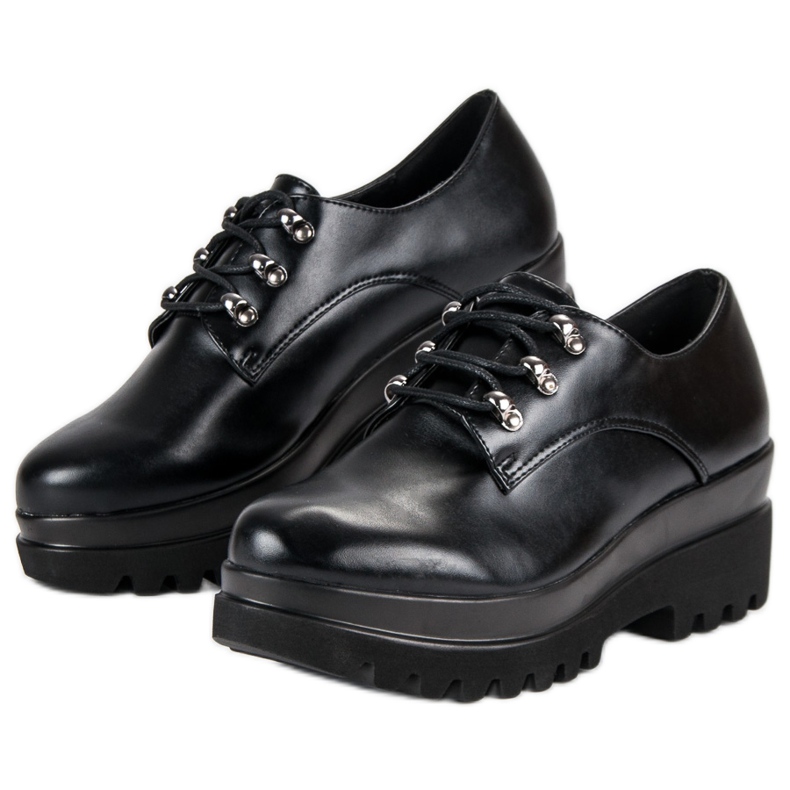 Vázané dámské boty černá 2