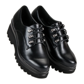 Vázané dámské boty černý 1