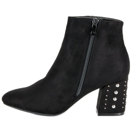 Stylové kozačky na sloupek černá 1 Stylové kozačky na sloupek černá 1