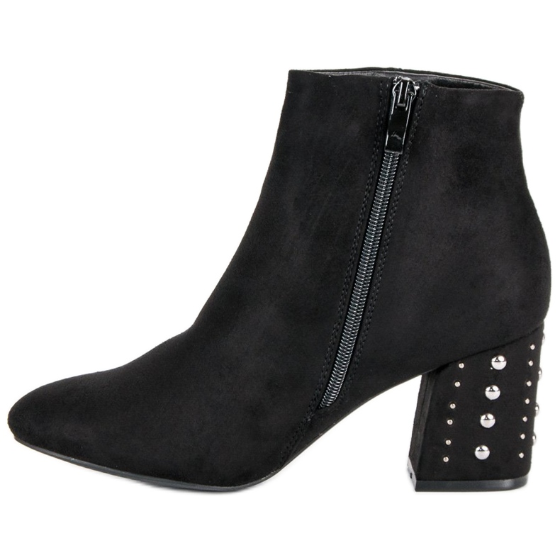 Stylové kozačky na sloupek černá 1 Stylové kozačky na sloupek černá 1