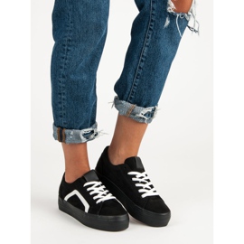 Sport Černé semišové tenisky černá 2 Sport Černé semišové tenisky černá 2