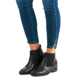 Lucky Shoes Módní boty Jodhpur černý 2