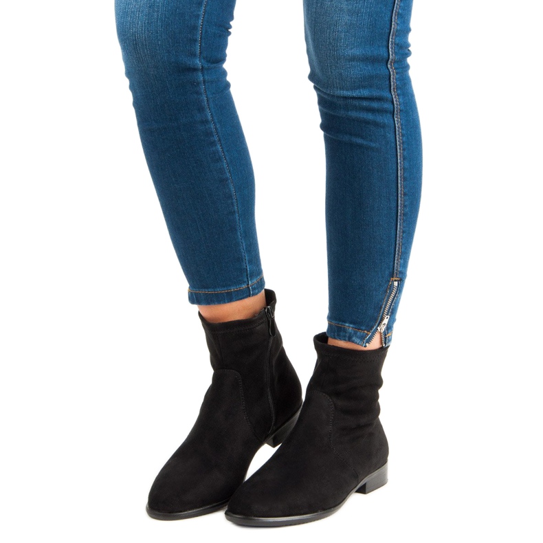 Bella Paris Klasické černé kozačky černá 1 Bella Paris Klasické černé kozačky černá 1