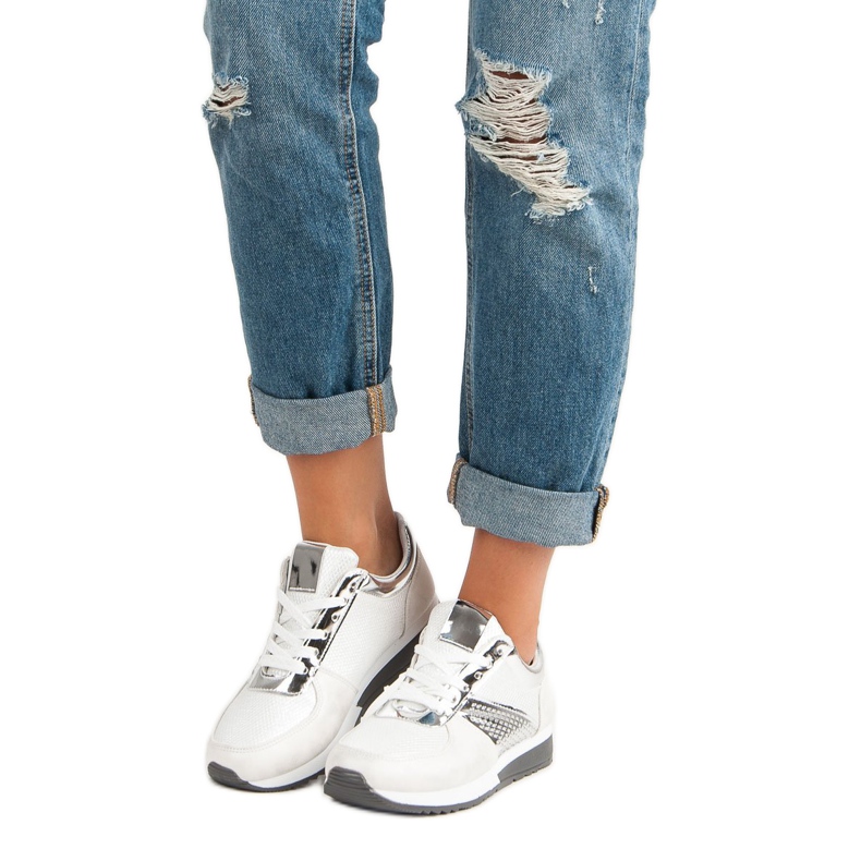 Stylová sportovní obuv bílý 1