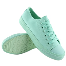 Dámské jednobarevné mátové tenisky NB176 L.GREEN zelený 2