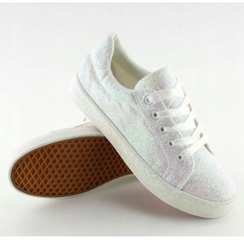 Duhové bílé tenisky BL142 White bílý fialová 2