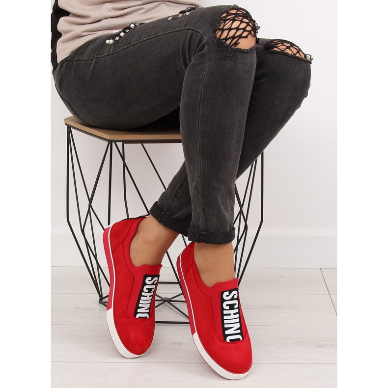 Červené dámské tenisky NB178 Red 2