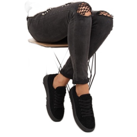 Černé tenisky AX03 Černé na vysoké podrážce černá 2