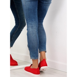 Červené nazouvací tenisky LA08P Červené 2