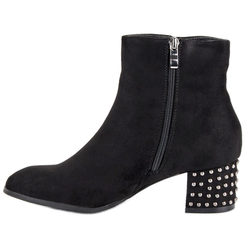 Filippo Elegantní semišové kozačky černá 1