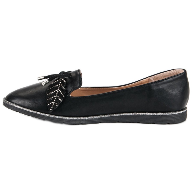 Super Me Černé balerínky černý 1