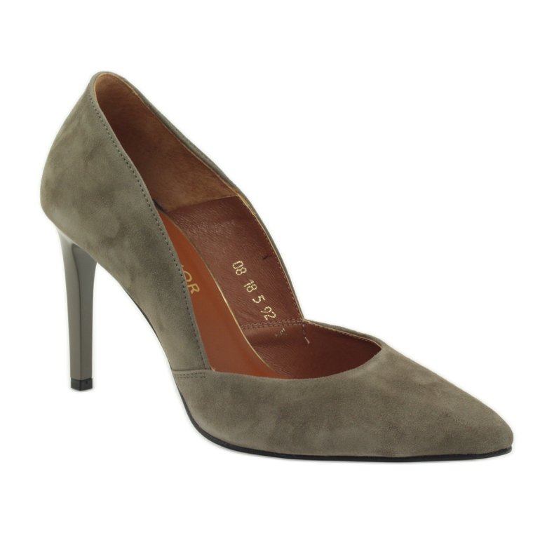 Lodičky na vysokém podpatku Neścior 092 hnědý 1