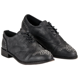 Super Me Módní vázané boty černý 2