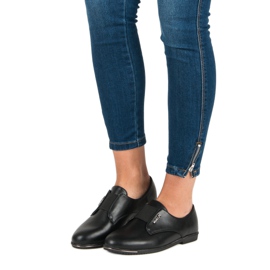 Miss Laura Černé nazouvací boty černý 1