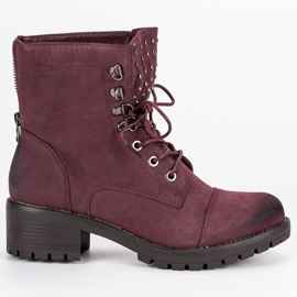 Stylové kaštanové VINCEZA Workers červený 1