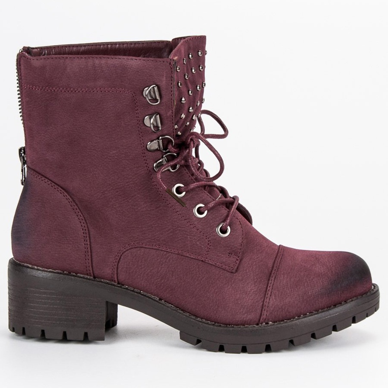 Stylové kaštanové VINCEZA Workers červený 1