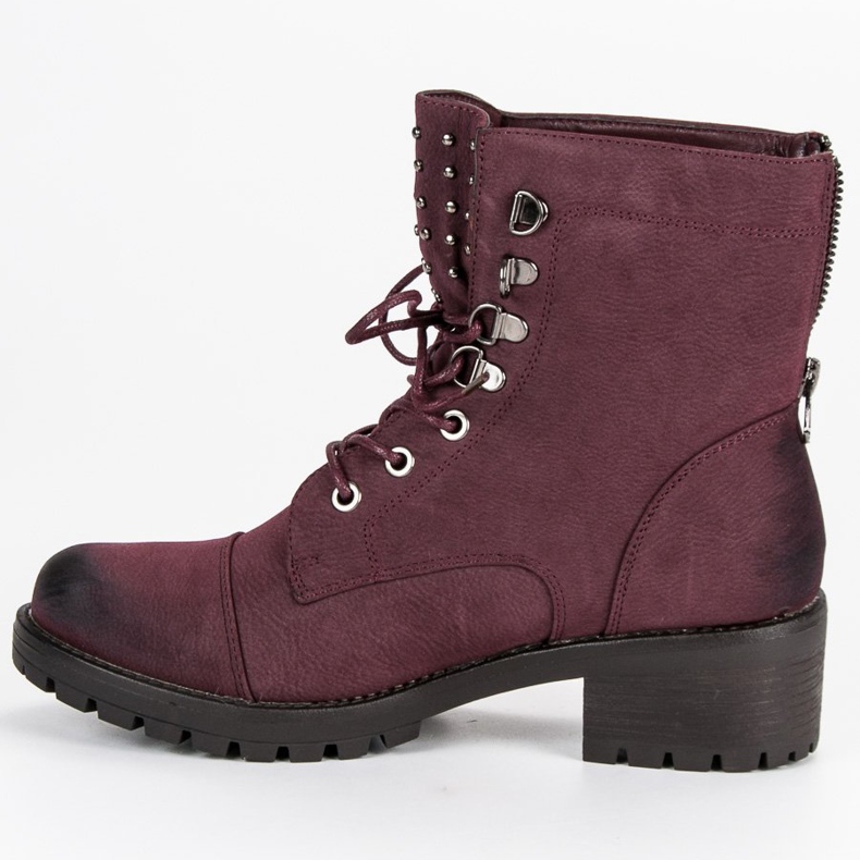 Stylové kaštanové VINCEZA Workers červené 2