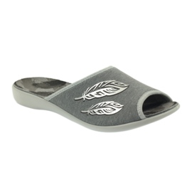 Pantofle dámské obuvi Befado 254D096 pantofle šedá 1