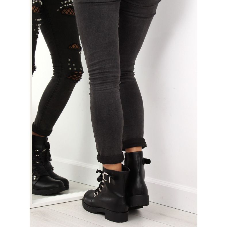 Černé boty a stužka černá FC-H125 Black 1