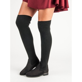 Super Me Přizpůsobené dámské kozačky černý 2