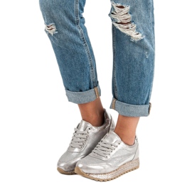 Bestelle Vázané tenisky espadrilky šedá 1 Bestelle Vázané tenisky espadrilky šedá 1