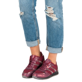 Vínové tenisky VICES červený 1