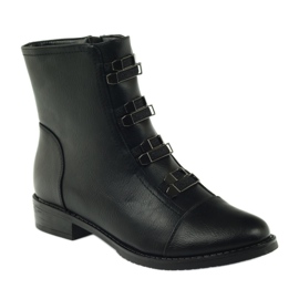 M.Daszyński Black Booties Jodhpur boty SA62 černá 1