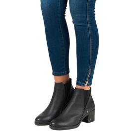 Boty Chelsea Boty na podpatku VINCEZA černá 1 Boty Chelsea Boty na podpatku VINCEZA černá 1