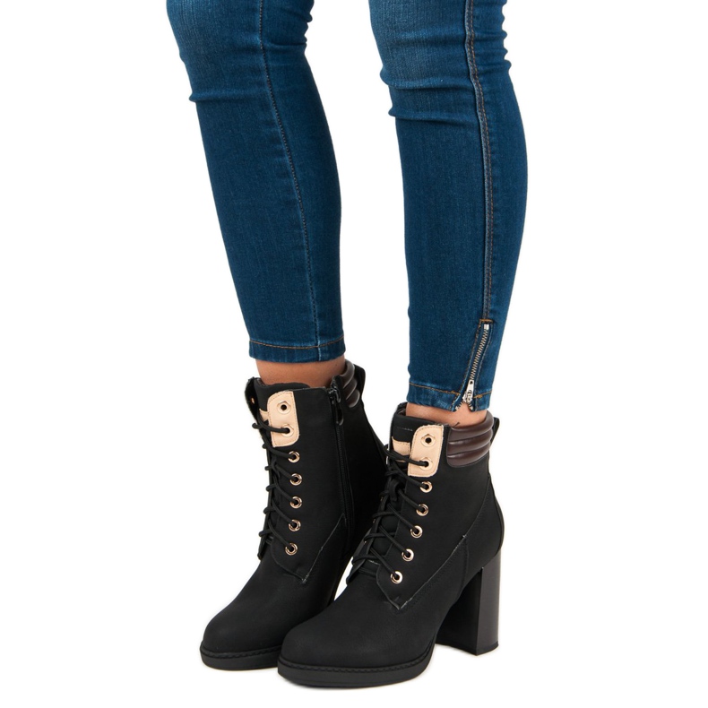 Bello Star Černé pracovní boty černá 1