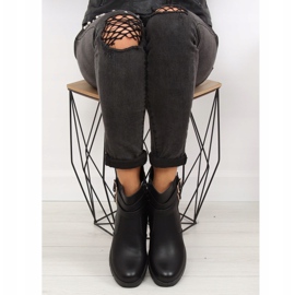 Černé boty HY-54 Black se silnou podrážkou černá 1 Černé boty HY-54 Black se silnou podrážkou černá 1